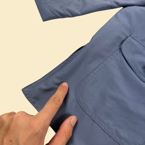 1980s M blue blazer Haband, Salon Studio, vintage 80s womens light blue jacket - Picture 6 of 10